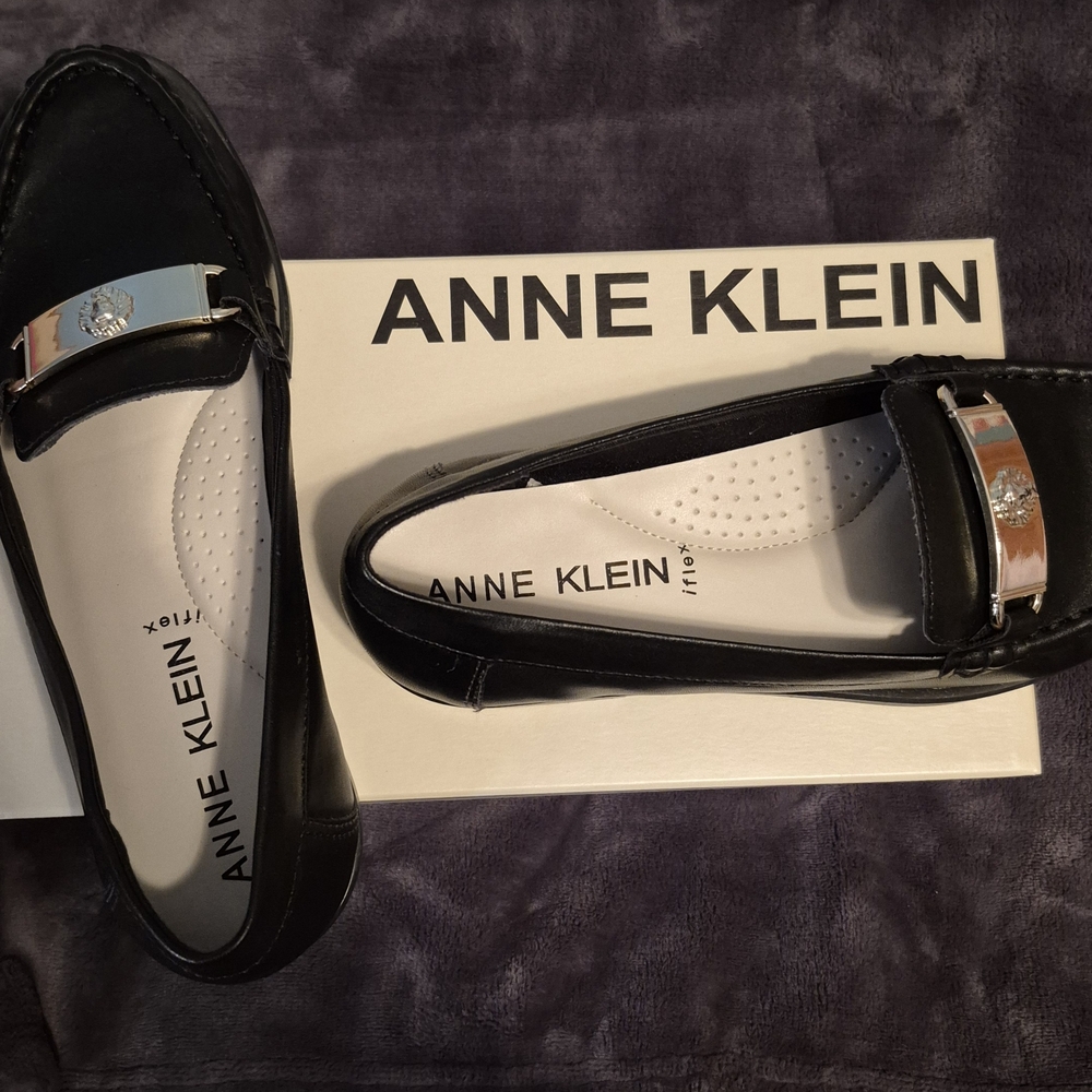 Anne Klein Black Loafers for Women